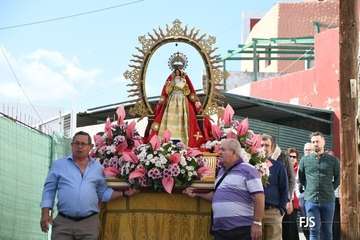 La Candelaria callejea por Tara en su día grande de sus fiestas en Telde/FJS Fotografía.